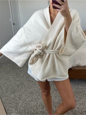 Victoria’s Secret cream tie sweater
